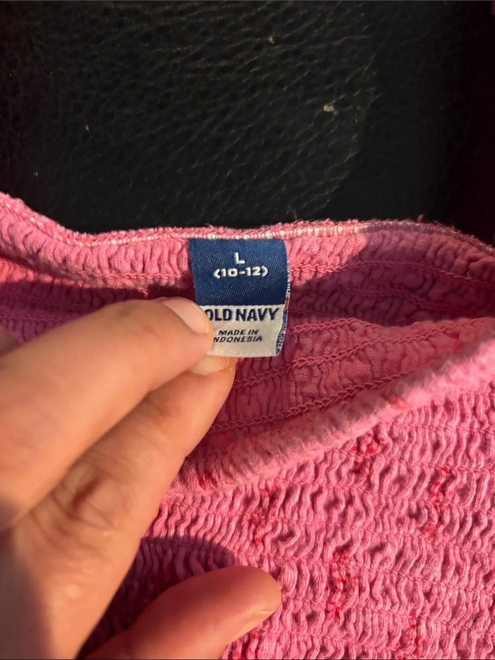 Old Navy Pink Smocked Top